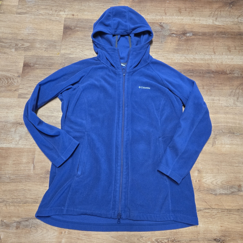 Columbia Purple Fleece Zip Up Hoodie Extra Large